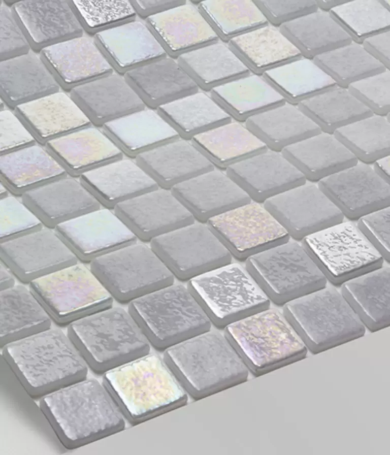 Mosaico Gris Claro Brillante VOLGA