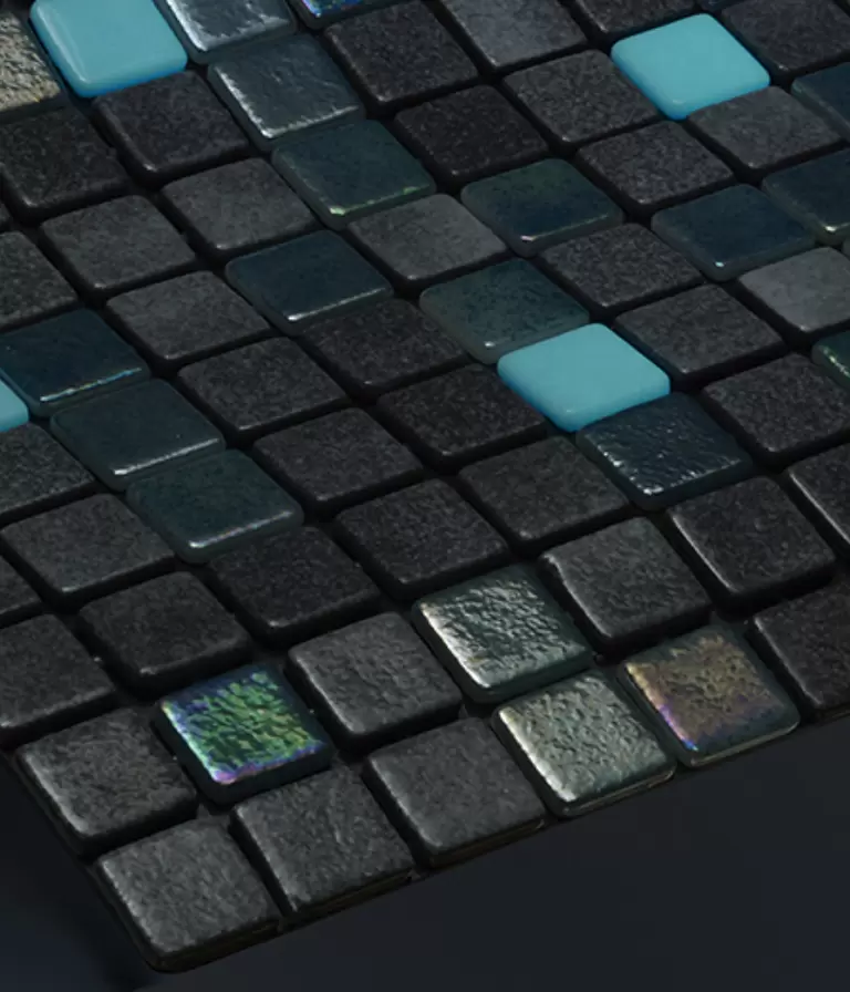 Mosaico Gris con Luminis TABIT