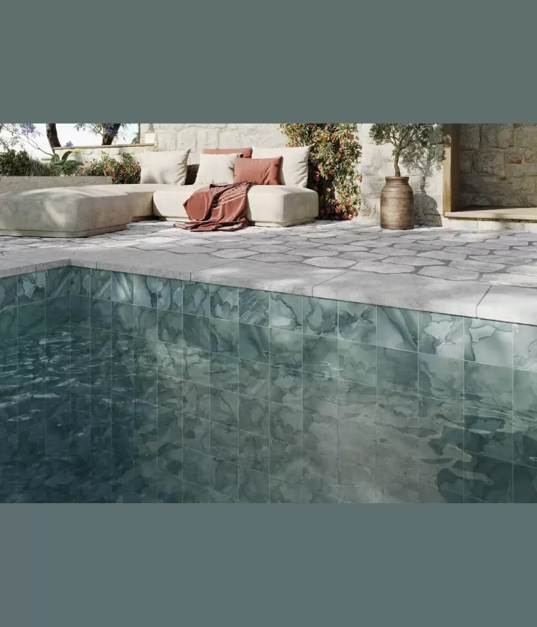 Porcelanato para Piscina AQUARELLE MIDNIGTH