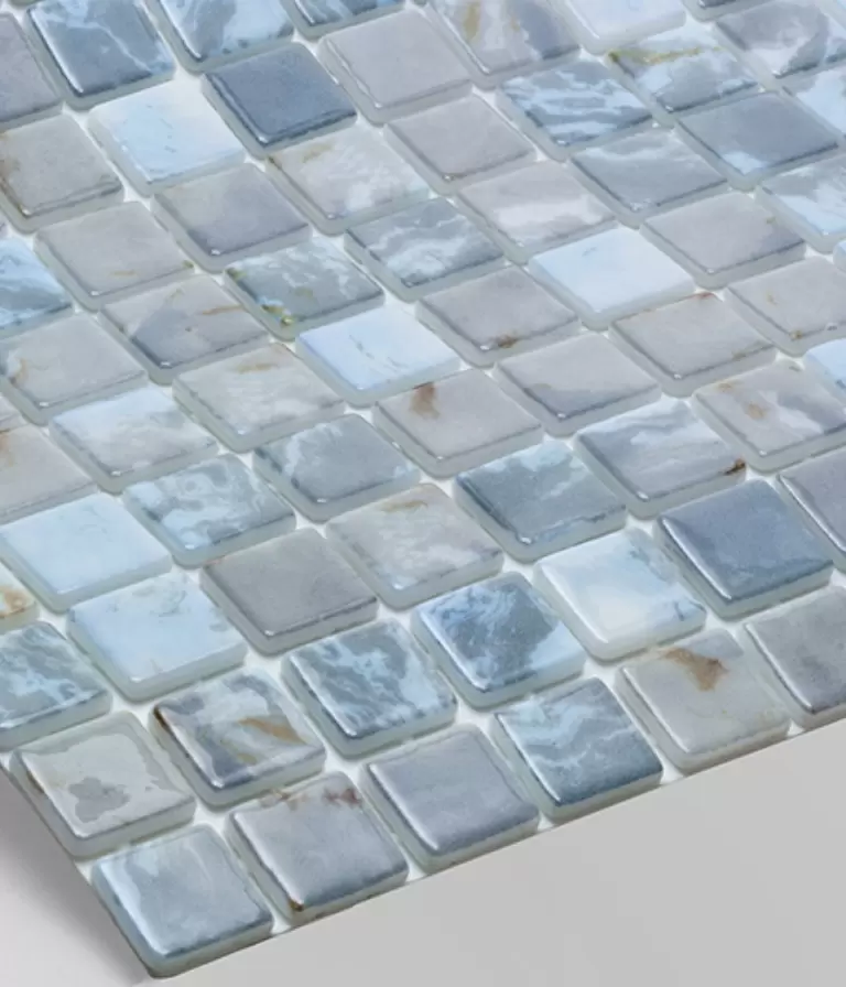 Mosaico Gris y Azul OK STONE